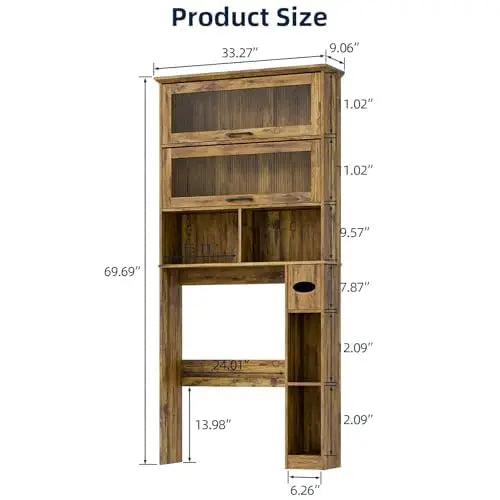 Over the Toilet Bathroom Storage Cabinet