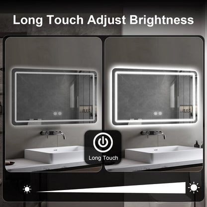 LED Bathroom Mirror with Backlit Lights