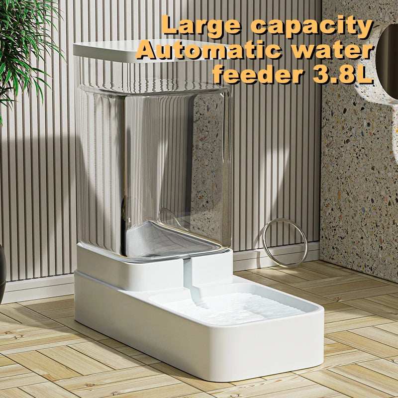 Pet Feeder with Automatic Water Dispenser