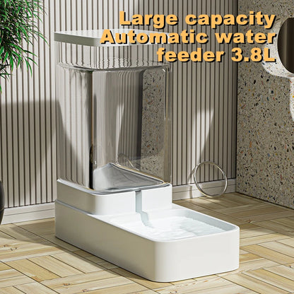 Pet Feeder with Automatic Water Dispenser