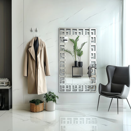 Silver Venetian Art Mirror