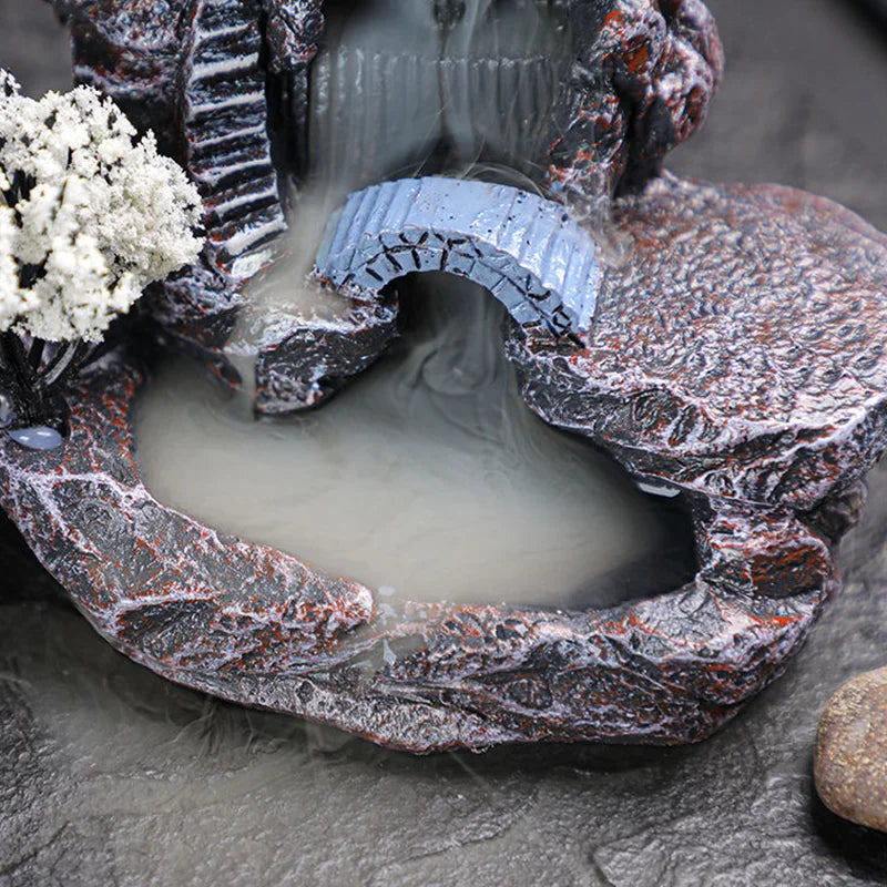 Waterfall Incense Cone Holder Decor
