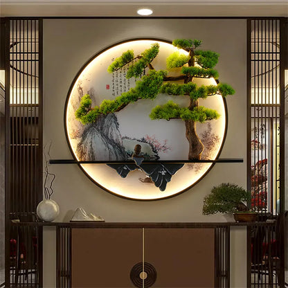 Modern 3D Chinese Landscape LED Lamp