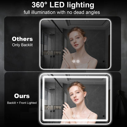 LED Bathroom Mirror with Backlit Lights