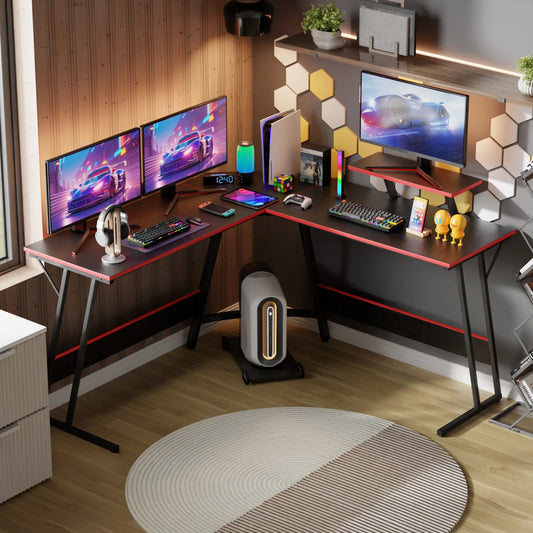 Gaming Desk L Shaped Corner Computer Desk