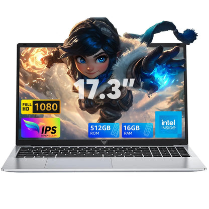 ACEMAGIC 17.3inch Laptop with High Performance Quad Core