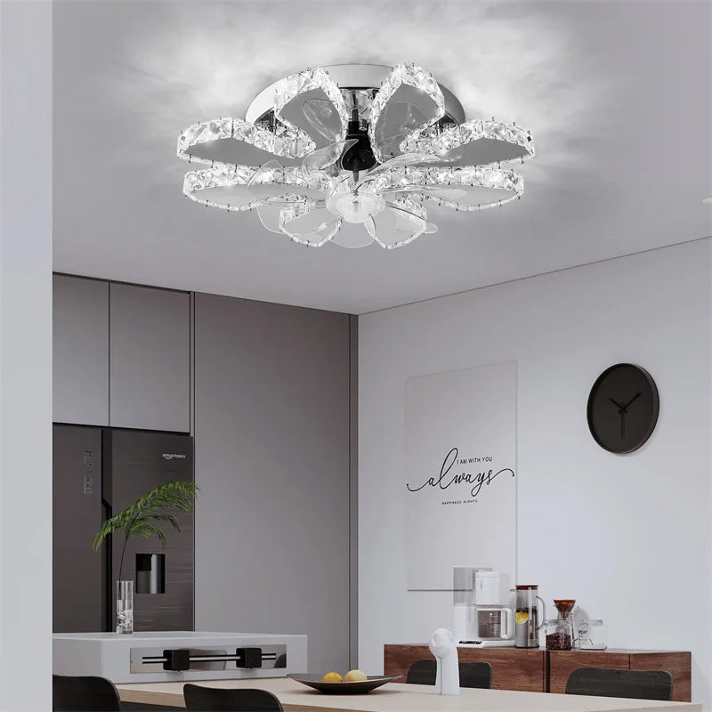 Crystal 5-Ring Chandelier