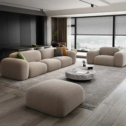 Luxury Minimalist Sectional Puff Sofa