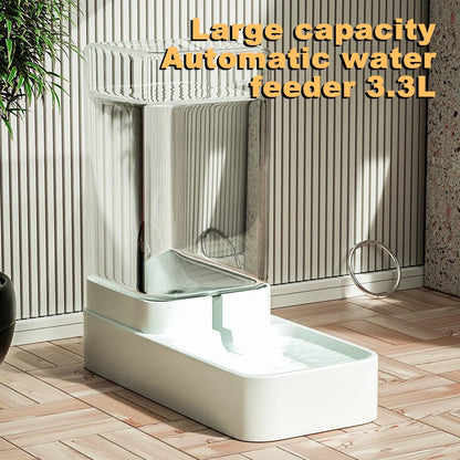 Pet Feeder with Automatic Water Dispenser