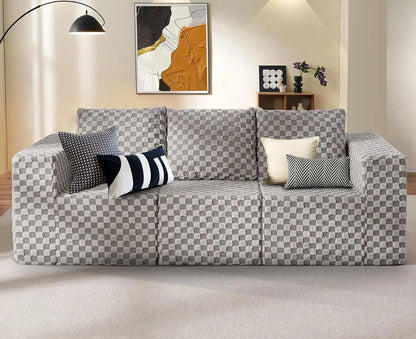 Deep-Seat 3-Seater Sectional Sofa w/ Cloud Foam & Pillows
