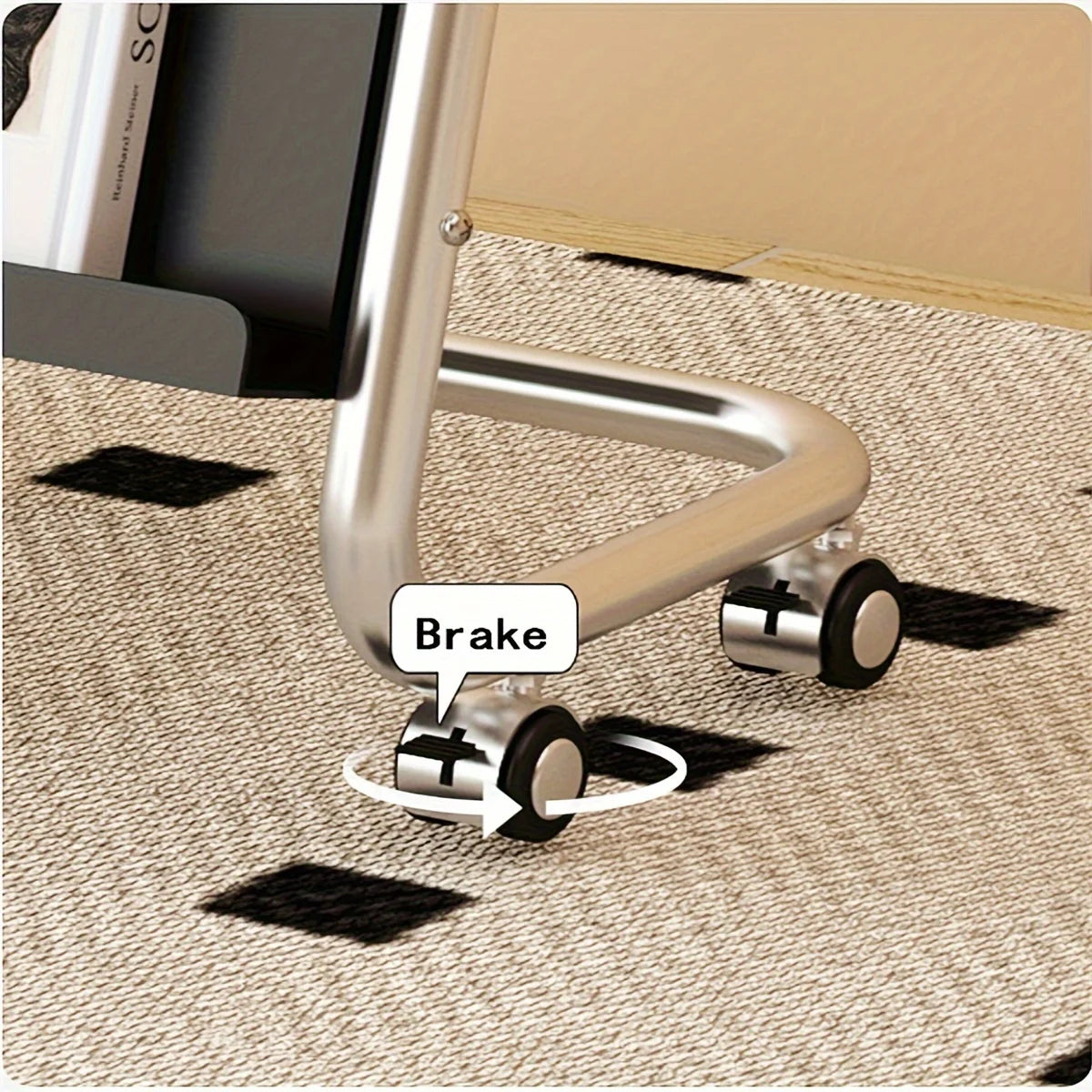 Z Shaped Side Table With Storage