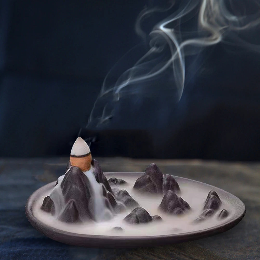 Waterfall Incense Cone Holder Decor