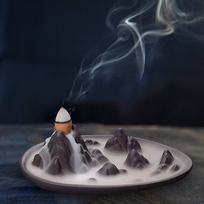 Waterfall Incense Cone Holder Decor
