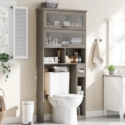 Over the Toilet Bathroom Storage Cabinet