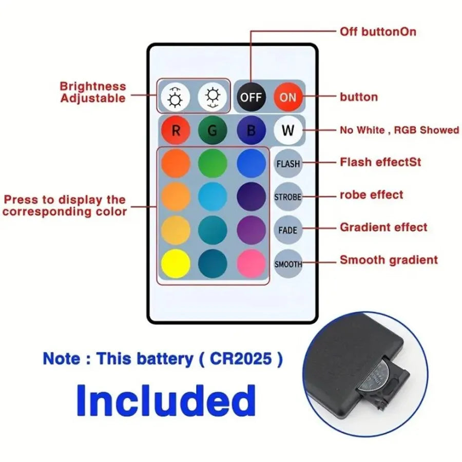 Smart LED Strip Lights 5050 RGB – Bluetooth & IR Remote Control