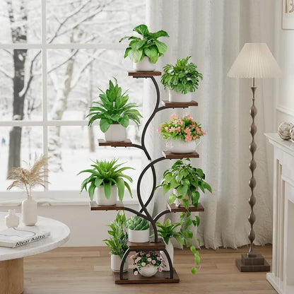 49" Tall Plant Shelf with Lights for Indoor Growing