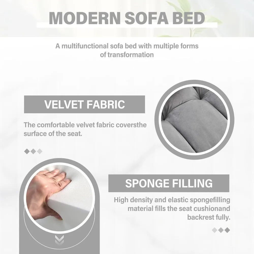 3 in 1 Convertible Sofa Bed