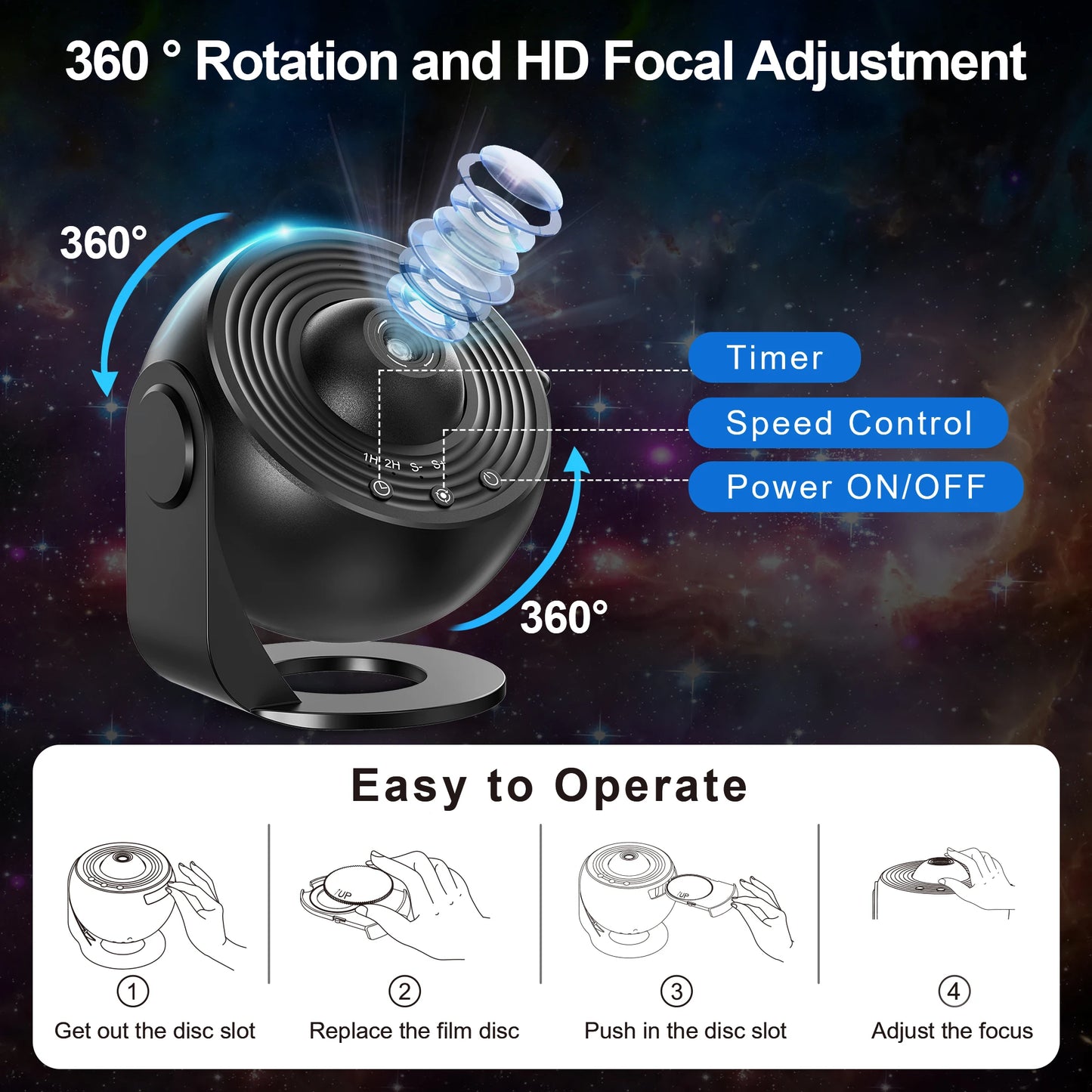 Planetarium Star Galaxy Projector