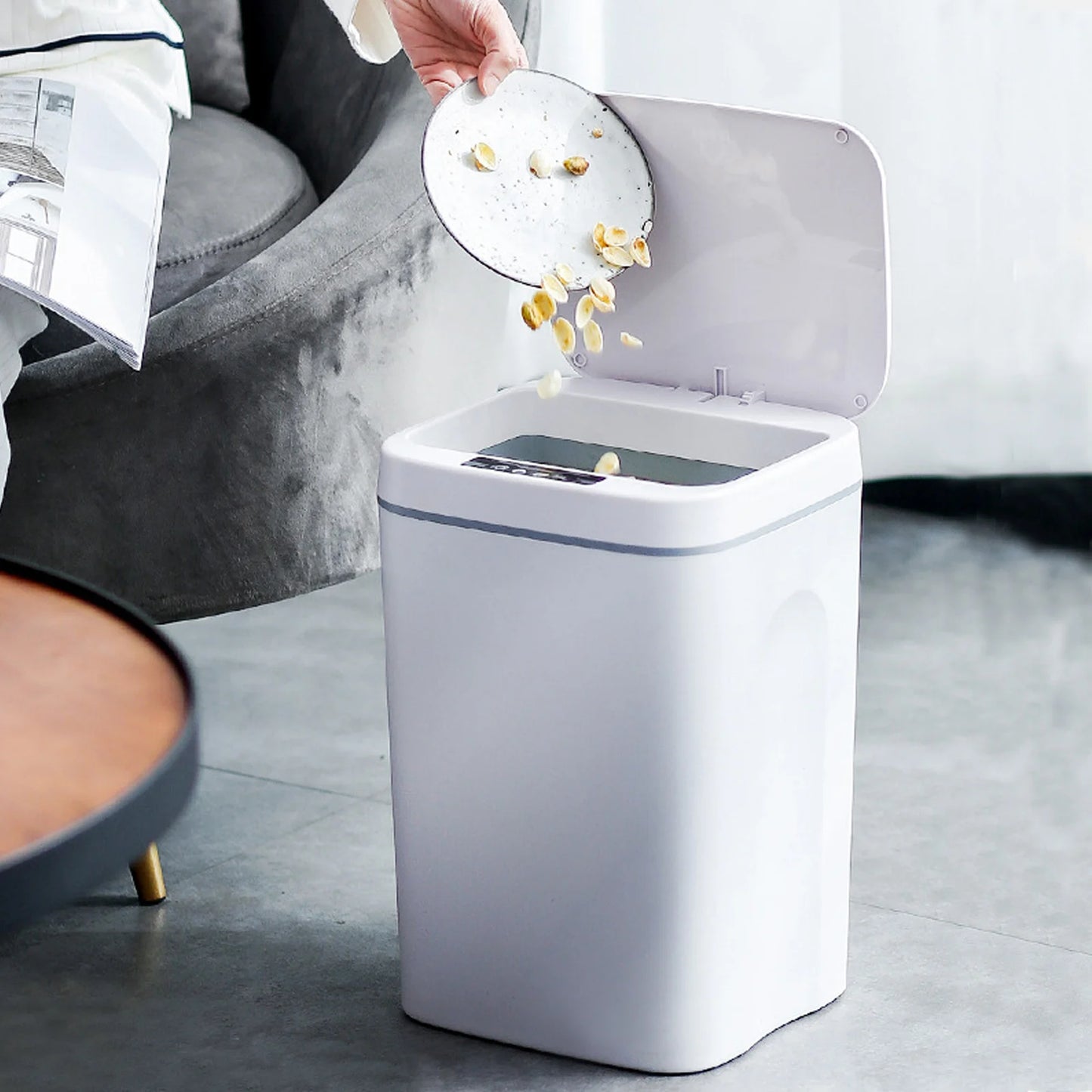 Automatic Touchless Intelligent Induction Trash Can