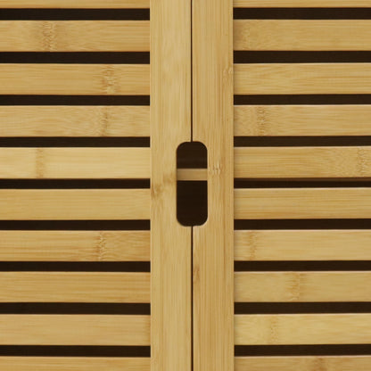 Wall Mounted Bamboo Bathroom Cabinet
