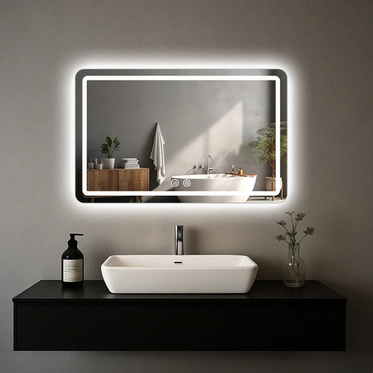 LED Bathroom Mirror with Backlit Lights