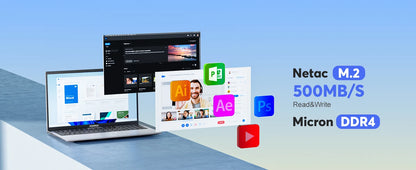 ACEMAGIC 17.3inch Laptop with High Performance Quad Core