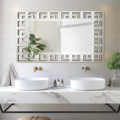 Silver Venetian Art Mirror