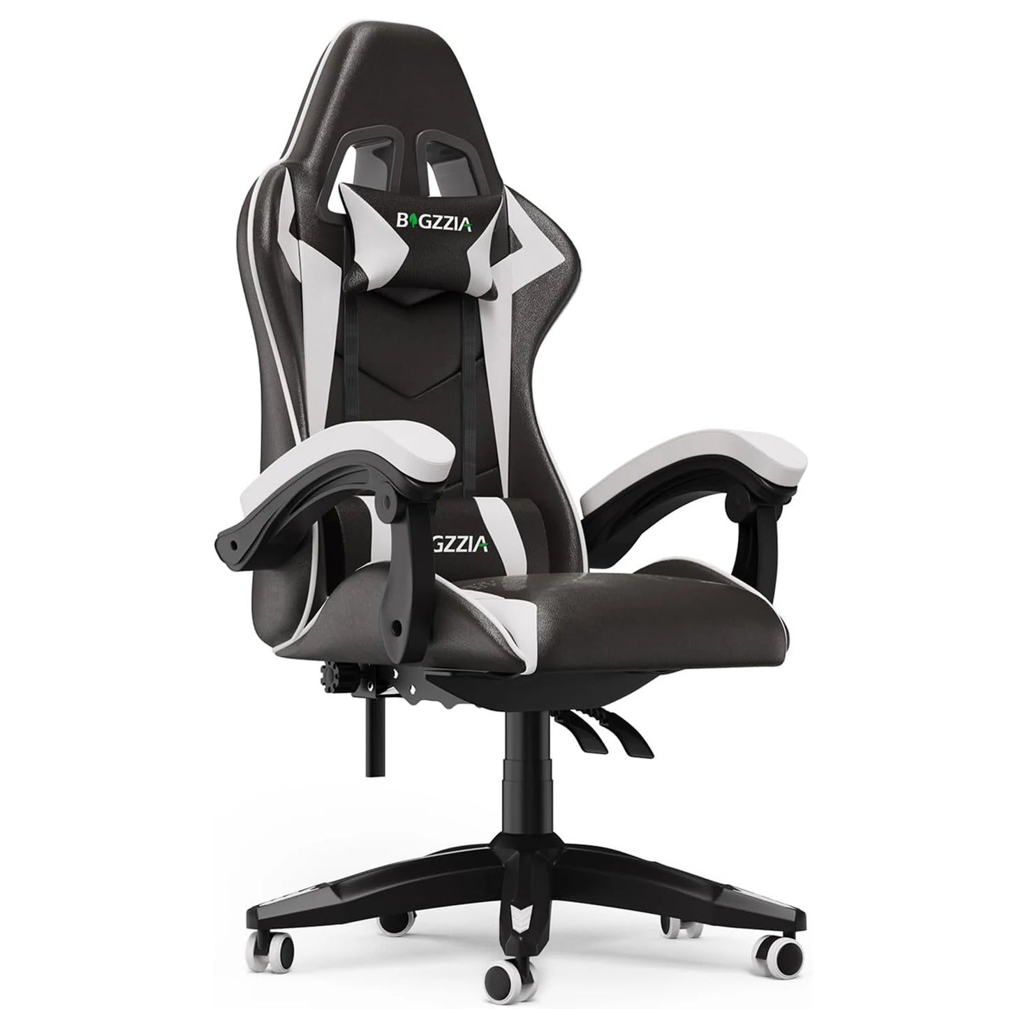 Gamer Chair with Lumbar Cushion & Headrest