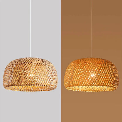 Bamboo Lantern Pendant Lamp Natural