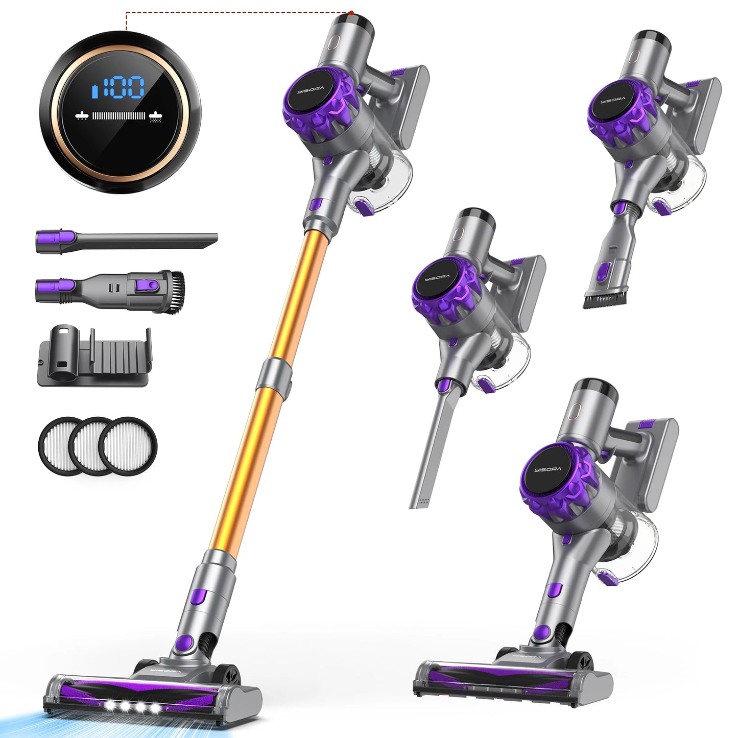 Wireless Vacuum Cleaner with Touchscreen