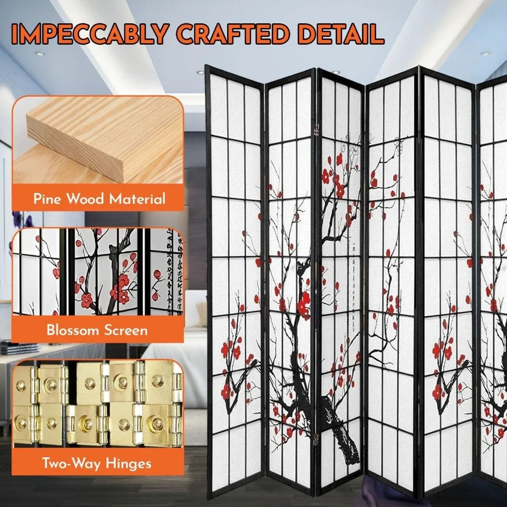 Shoji Style Blossom Screen
