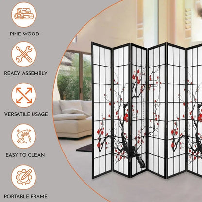Shoji Style Blossom Screen