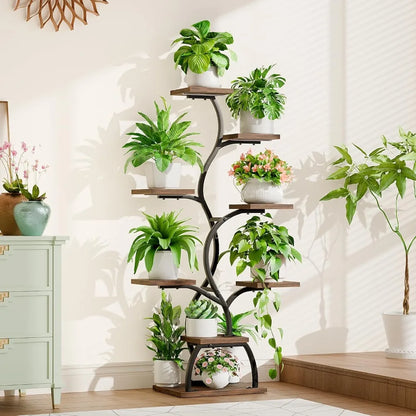 49" Tall Plant Shelf with Lights for Indoor Growing