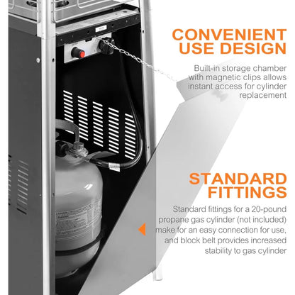Outdoor Pyramid Tower Propane Patio Heater