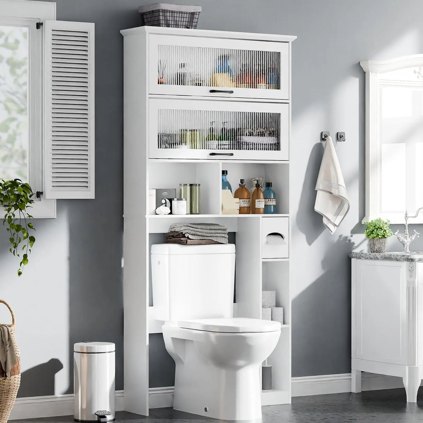 Over the Toilet Bathroom Storage Cabinet