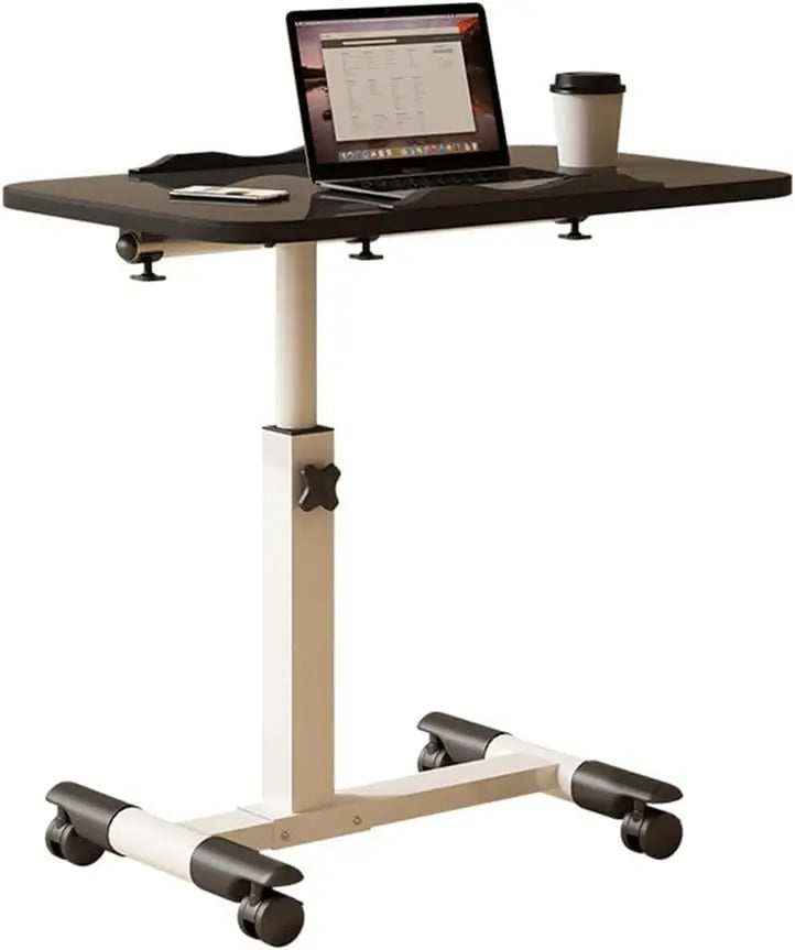 Foldable Overbed Standing Desk with Wheels