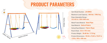 3 In 1 Outdoor Kids Swing Set