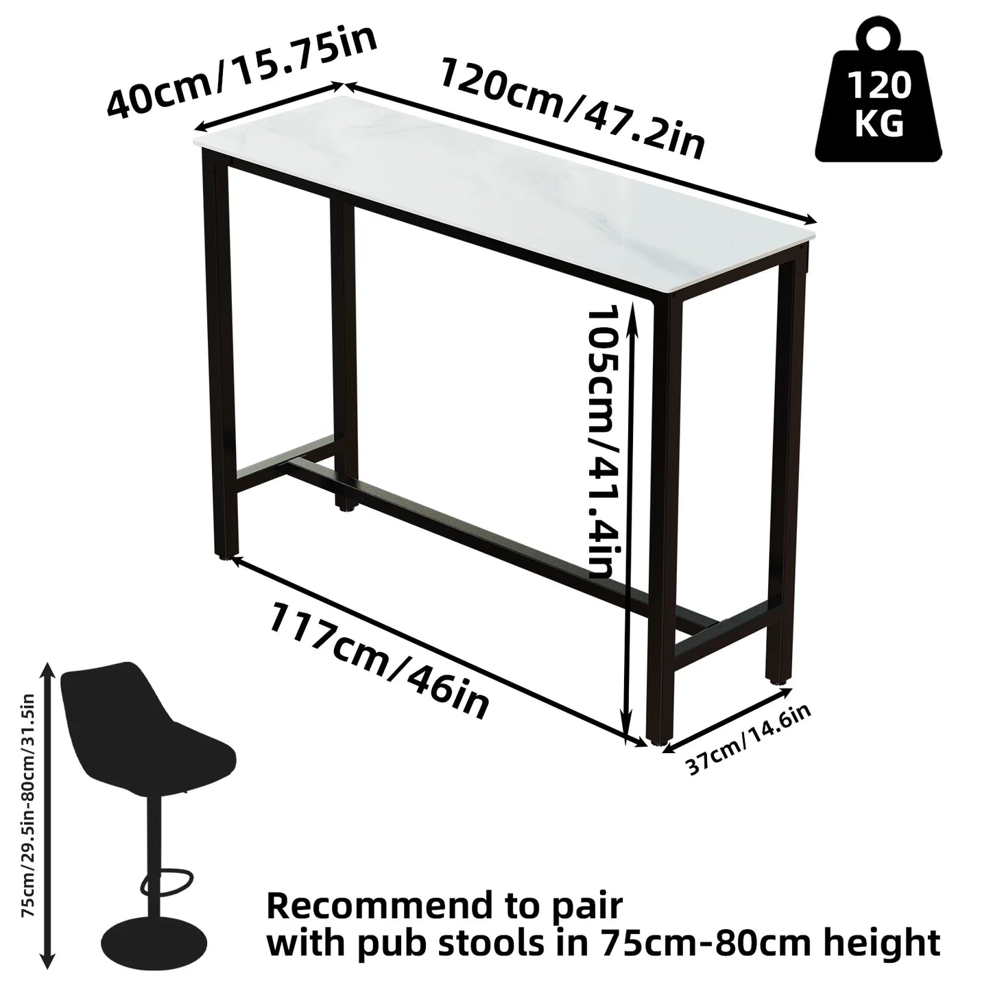 Sintered Stone Bar Table