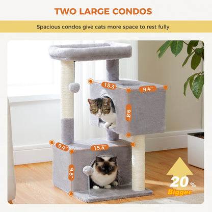 Cat Tower with 2 Big Condos