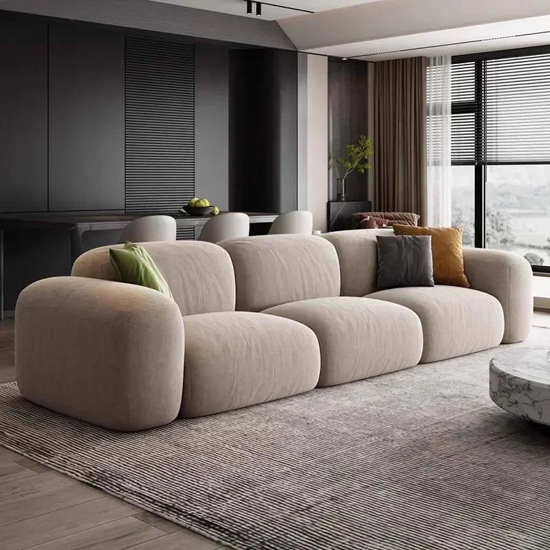 Luxury Minimalist Sectional Puff Sofa