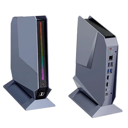 Mini Intel Core Gaming PC with RGB Lights & 2X HD-MI Type-C