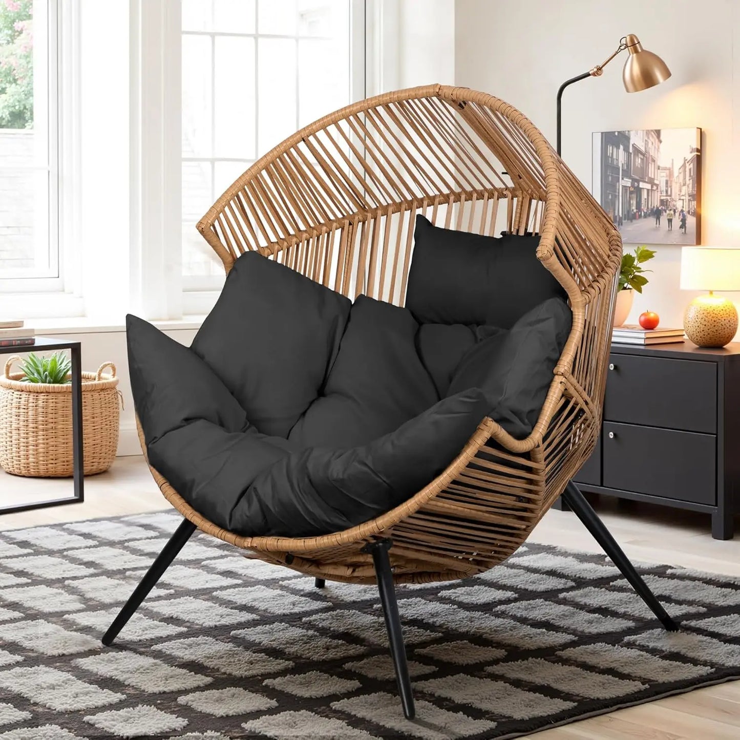 PE Rattan Egg Chair