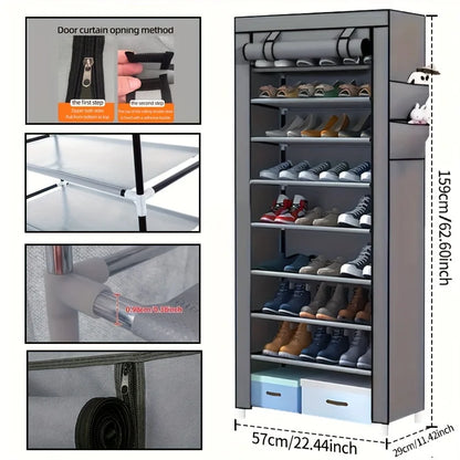 10-Layer Sturdy Shoe Rack