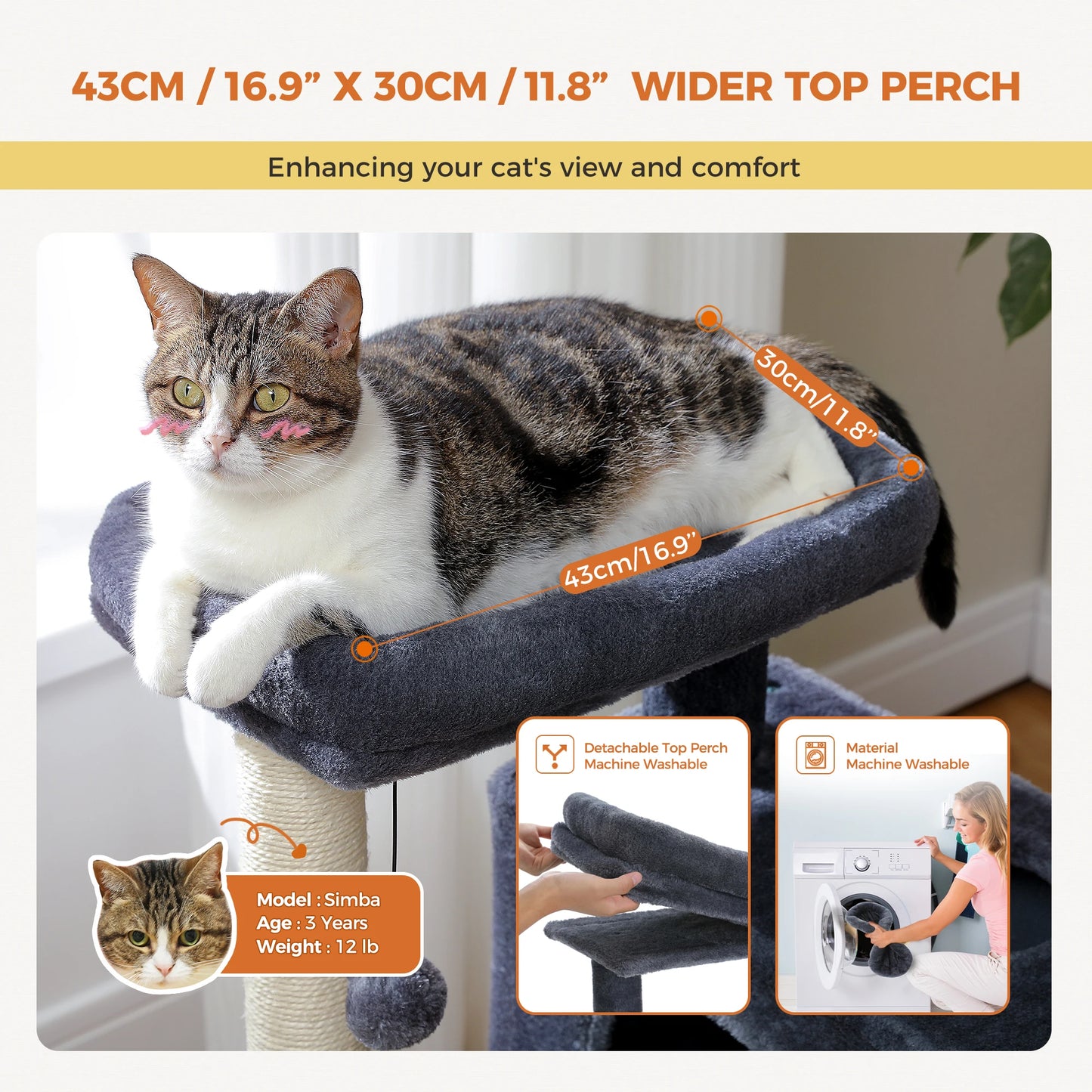 Cat Tower with 2 Big Condos