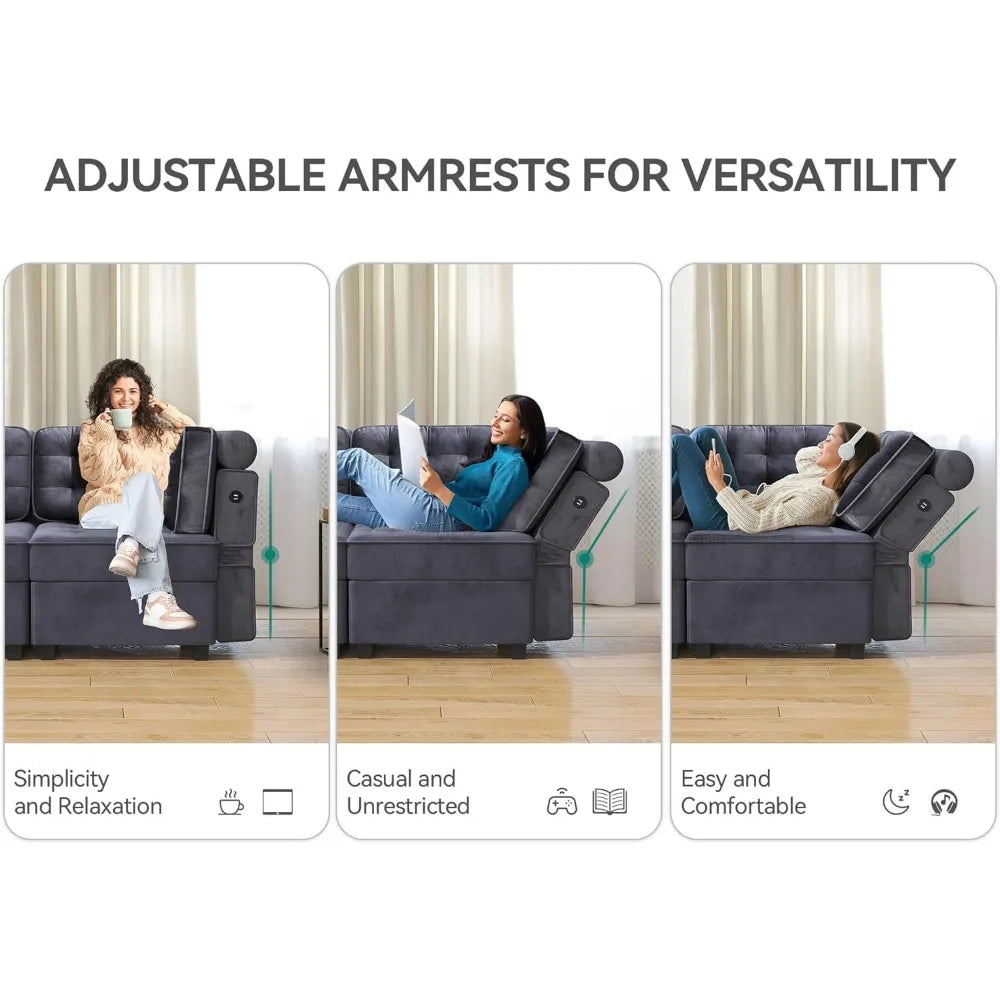 8-Seat Sectional U-Shaped Modular Couch
