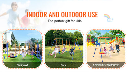 3 In 1 Outdoor Kids Swing Set
