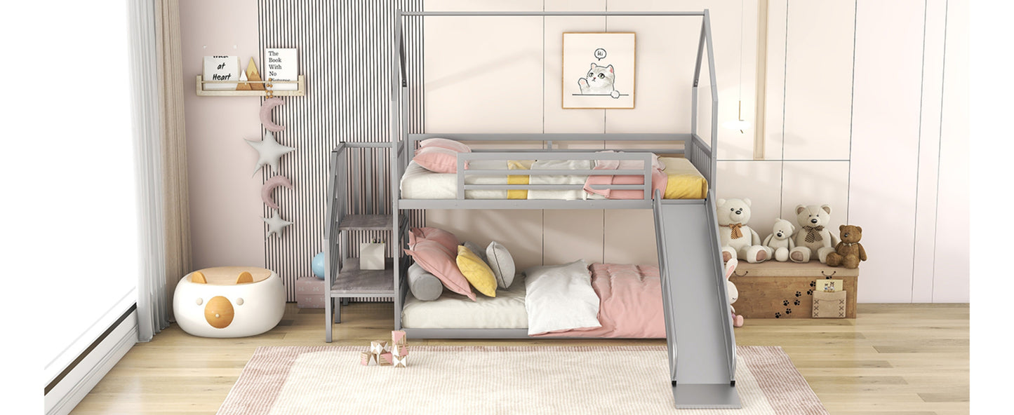 Twin Over Twin Metal Bunk Bed