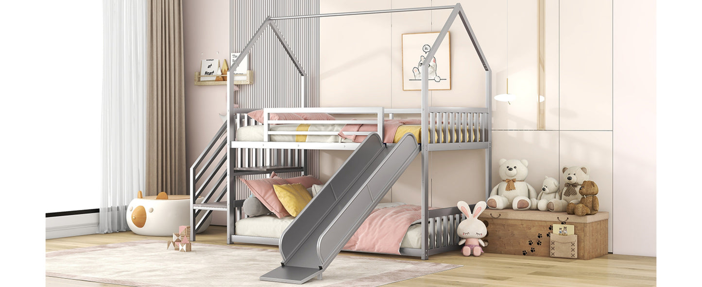 Twin Over Twin Metal Bunk Bed