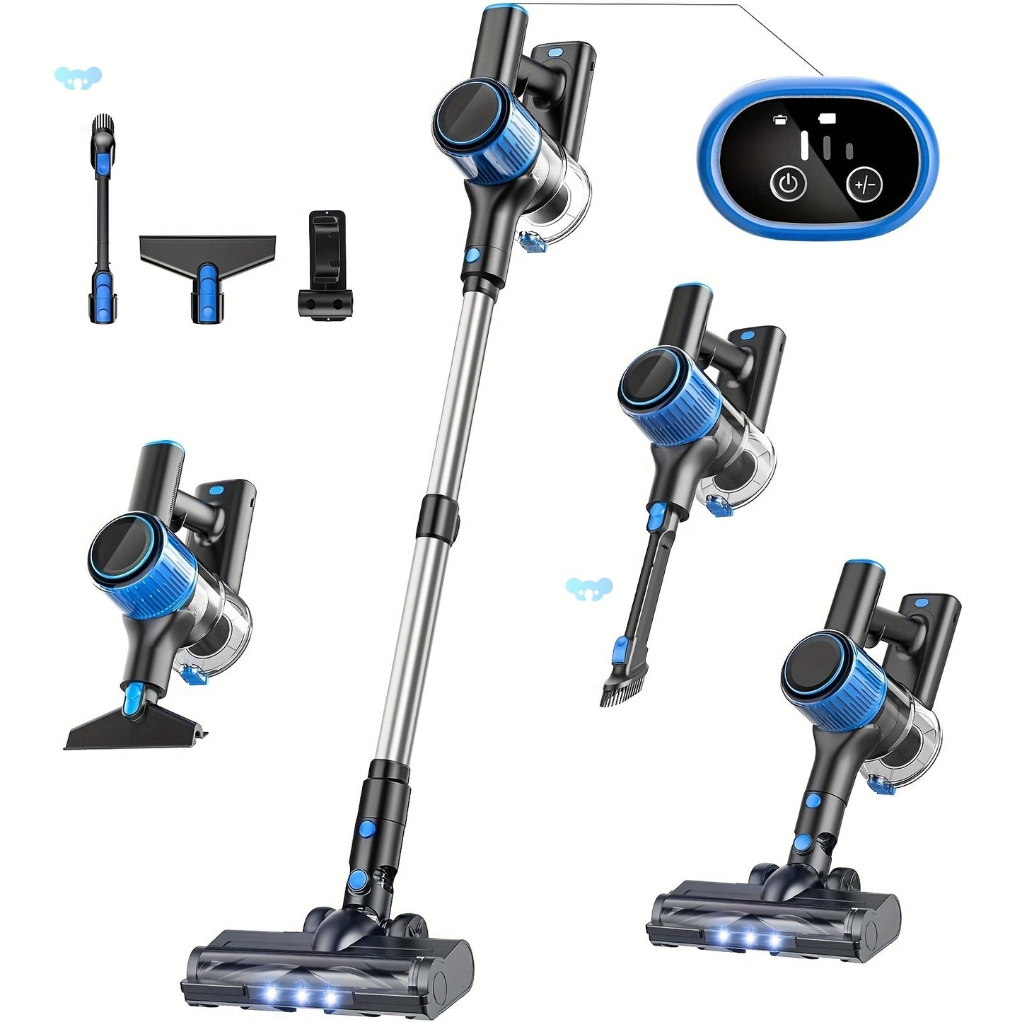 Cords Vacuum Cleaner 28Kpa Powerful Suction 8 In 1 Stick