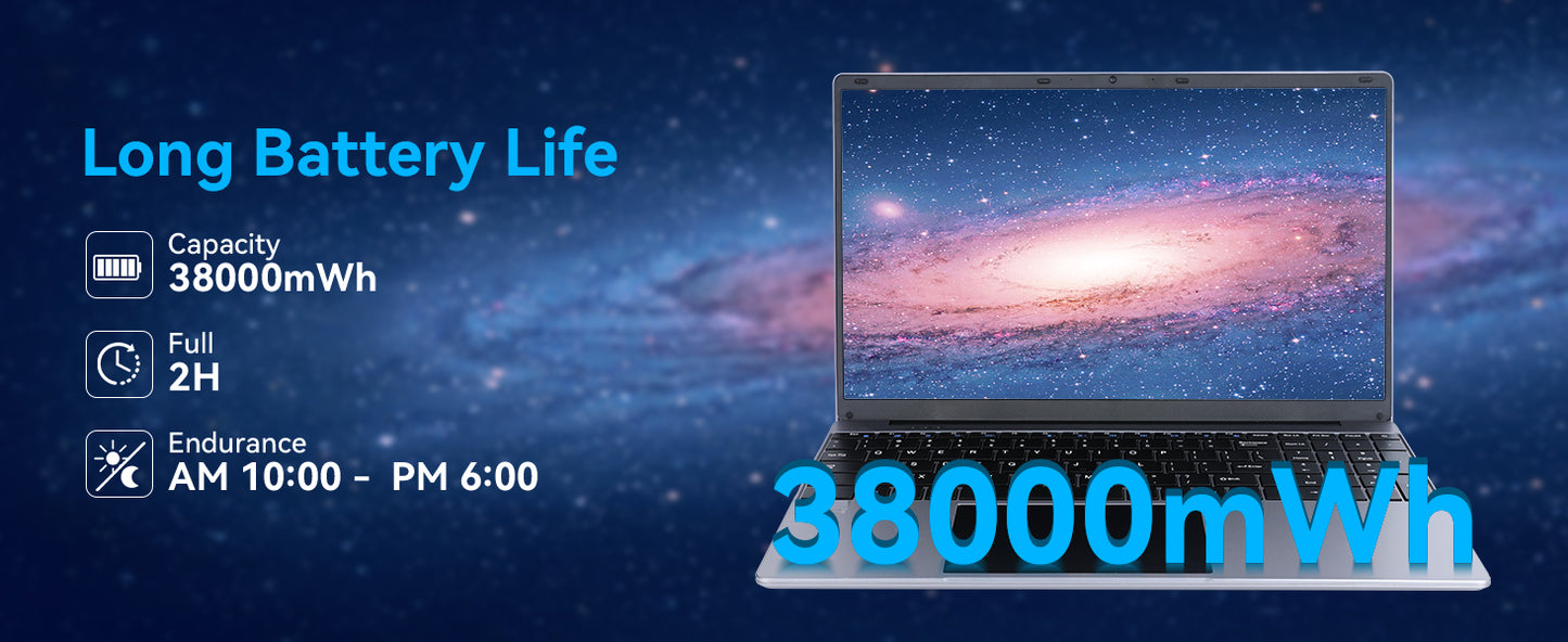 15.6 Inch Laptop Windows 11 Notebook 16G RAM 512GB SSD Quad-Core Intel Celeron N5095 Processors 1080P IPS FHD Laptop Computer